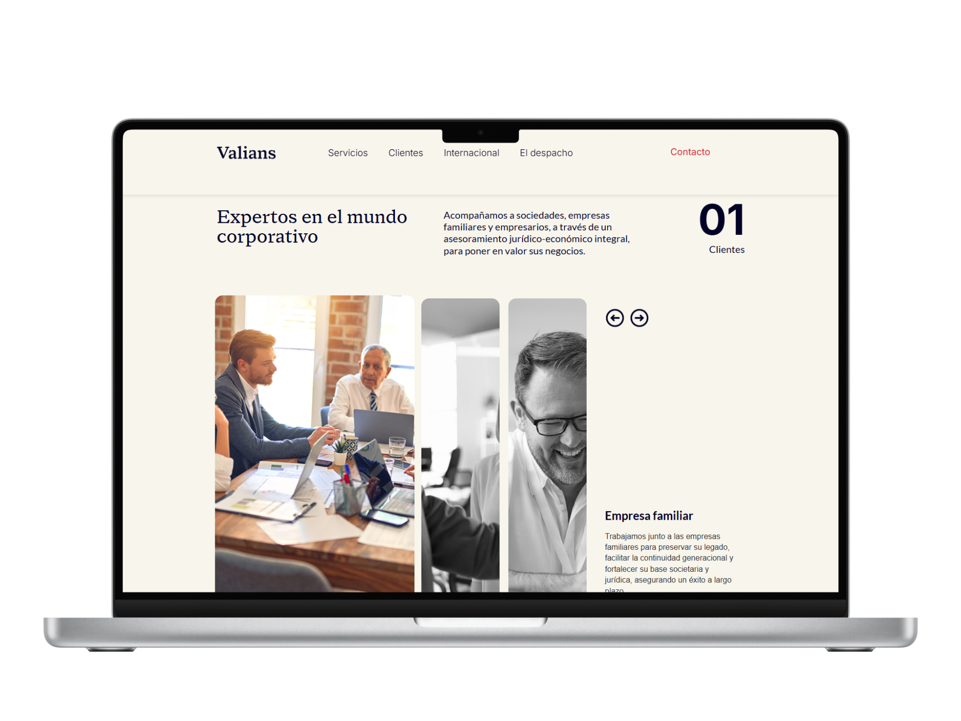 Diseño web mockup 2
